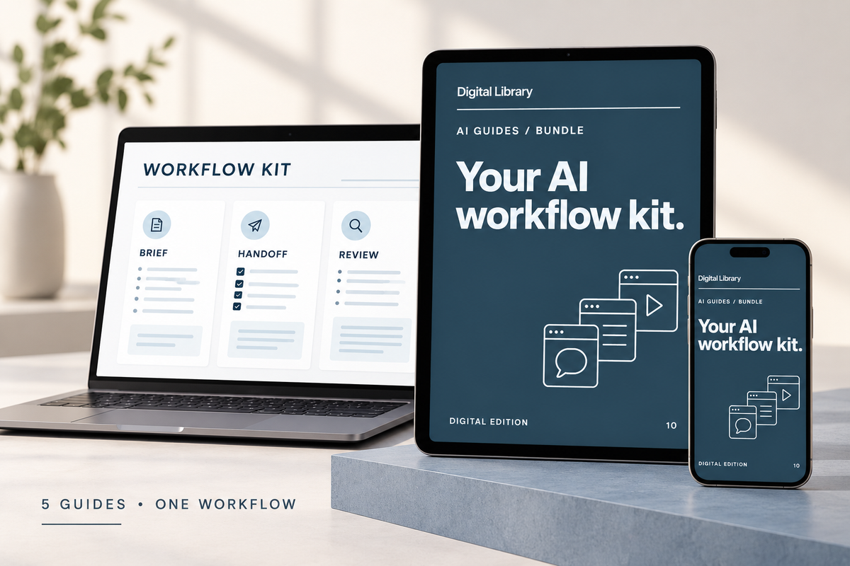 Five guides.
One clearer way to work.
